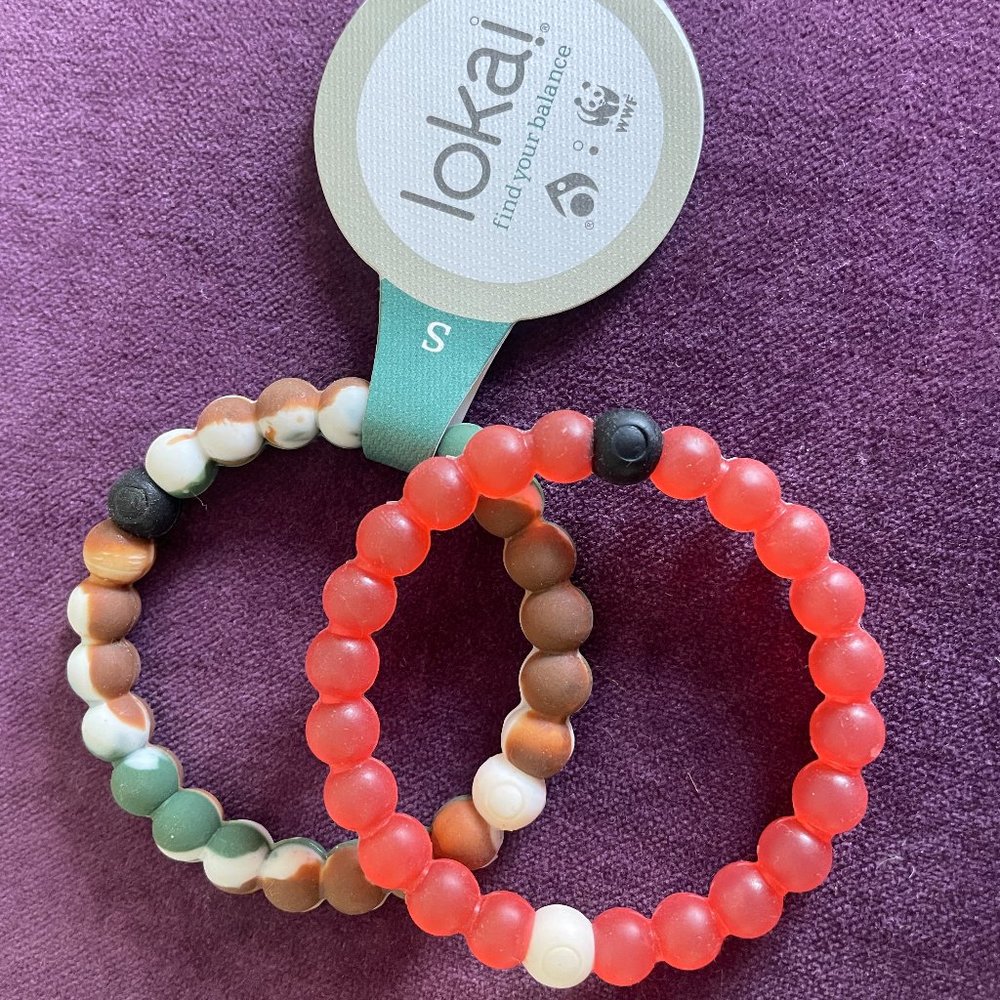 2 LOKAI bracelets ~ Size Small ~ Everest and Dead Sea